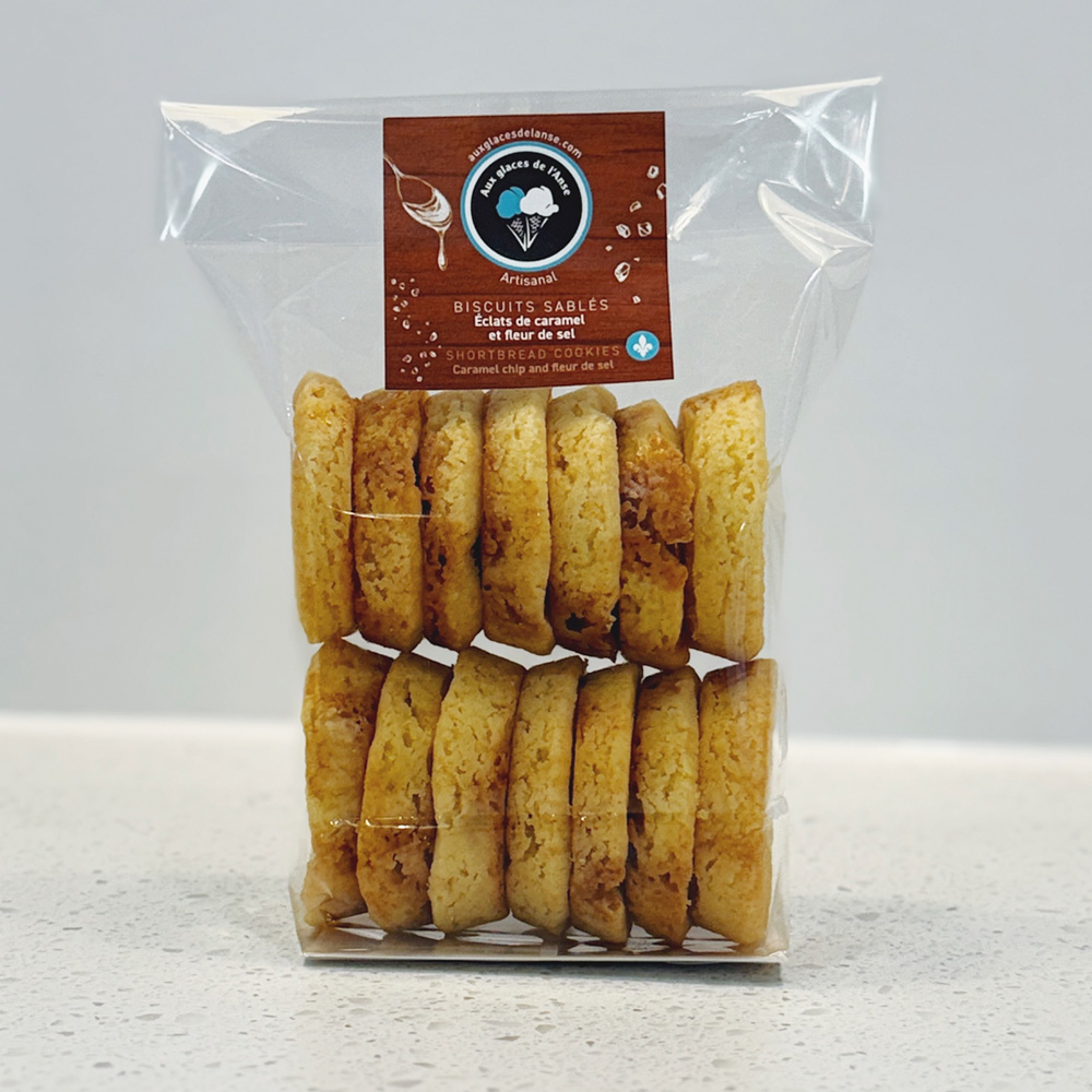 Biscuits sablés aux éclats de caramel et fleur de sel